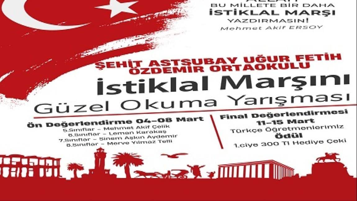 İstiklal Marşını Güzel Okuma Yarışması